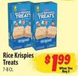 Food Giant Rice Krispies Treats offer