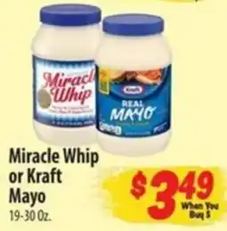 Food Giant Miracle Whip or Kraft Mayo offer