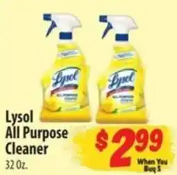 Food Giant Lysol All Purpose Cleaner offer