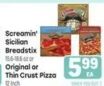 Tony’s Fresh Market Screamnin' Sicilian Breadstick or Original or Thin Crust Pizza offer
