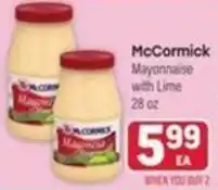 Tony’s Fresh Market McCormick Mayonnaise with Lime offer