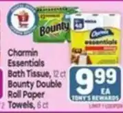 Tony’s Fresh Market Charmin Essentials Bath Tissue offer