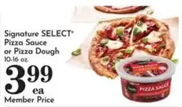Pavilions Signature Select Pizza Sauce or Pizza Dough offer