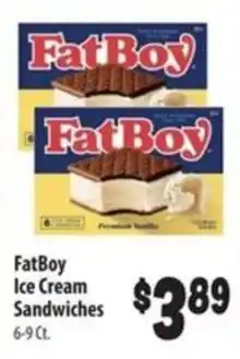 Food Giant FatBoy Ice Cream Sandwiches offer
