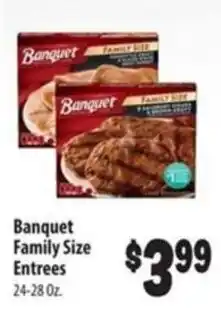 Food Giant Banquet family size entrees offer