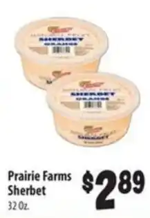 Food Giant Prairie Farms Sherbet offer