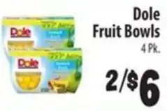Food Giant Dole Fruit Bowls offer