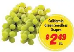 Food Giant California green seedless grapes offer