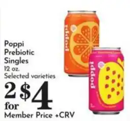 Pavilions Poppi Prebiotic Singles offer