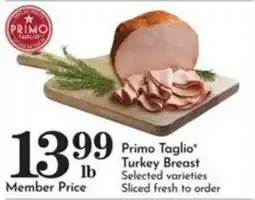 Pavilions Primo Taglio turkey breast offer