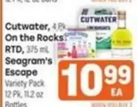 Tony’s Fresh Market Cutwater On the Rocks RTD offer