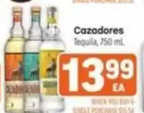 Tony’s Fresh Market Cazadores Tequila offer