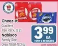 Tony’s Fresh Market Cheez-it Crackers offer