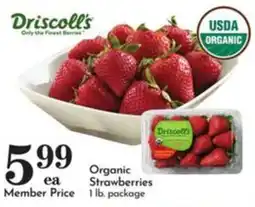 Pavilions Driscoll's organic strawberries offer