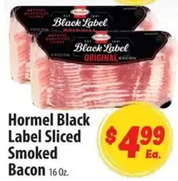 Food Giant Hormel black label sliced smoked bacon offer