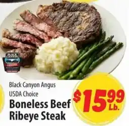 Food Giant Black Canyon Angus Boneless Beef Ribeye Steak offer