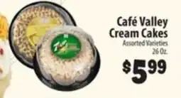 Food Giant Cafe Valley cream cakes offer