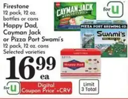 Pavilions Firestone Happy Dad, Cayman Jack or Pizza Port Swami's offer