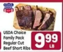 Tony’s Fresh Market Usda Choice Family Pack Regular Cut Beef Short Ribs offer