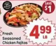 Tony’s Fresh Market Fresh Seasoned Chicken Fajitas offer
