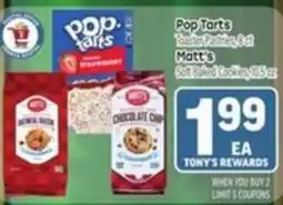 Tony’s Fresh Market Pop Tarts Matt's Soft Baked offer
