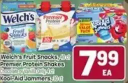 Tony’s Fresh Market Welch's Fruit Snacks, Premier Protein Shakes, Kool-Aid Jammers offer