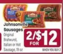 Tony’s Fresh Market Johnsonville sausages offer