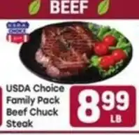 Tony’s Fresh Market Usda choice beef chuck steak offer