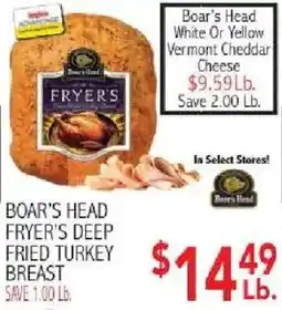 Ingles Markets Boar's Head Fryer's Deep Fried Turkey Breast offer