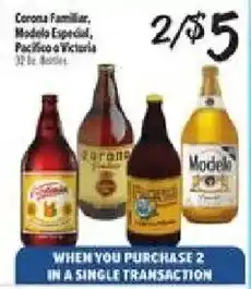 El Super Corona Familiar, Modelo Especial, Pacifico o Victoria offer