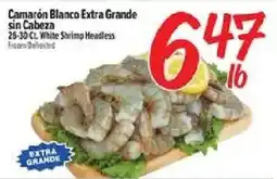 El Super Frozen headless white shrimp offer