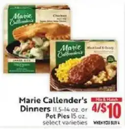 Lucky Supermarkets Marie Callender's Dinners offer