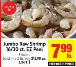 Lucky Supermarkets Jumbo Raw Shrimp offer
