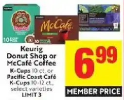 Lucky Supermarkets Keurig Donut Shop or McCafe Coffee offer