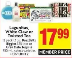 Lucky Supermarkets Lagunitas or White Claw or Twisted Tea offer