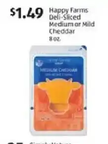 Aldi Happy Farms deli-sliced cheddar offer
