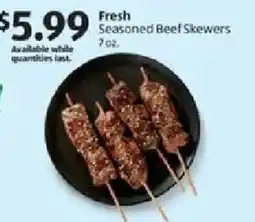 Aldi Fresh Seasoned Beef Skewers offer