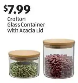 Aldi Crofton glass container with acacia lid offer