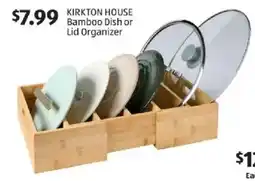 Aldi Kirkton House Bamboo Dish or Lid Organizer offer
