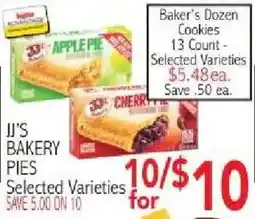 Ingles Markets Jj's bakery pies offer
