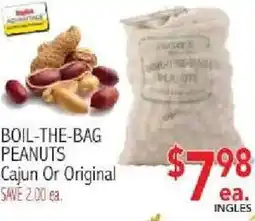 Ingles Markets Boil-the-bag peanuts offer