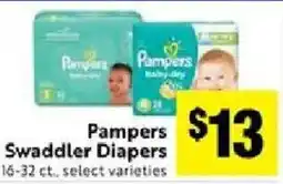Lucky Supermarkets Pampers Swaddler Diapers offer