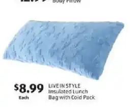 Aldi Live In Style Insulated Lunch Bag offer