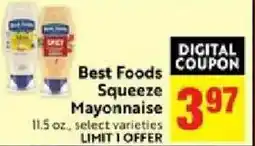 Lucky Supermarkets Best Foods Squeeze Mayonnaise offer