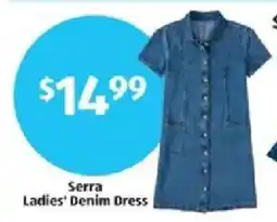 Aldi Serra Ladies' Denim Dress offer