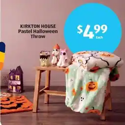 Aldi Kirkton House Pastel Halloween Throw offer