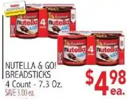 Ingles Markets Nutella & Go! Breadsticks offer