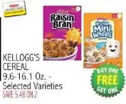 Ingles Markets Kellogg's cereal offer