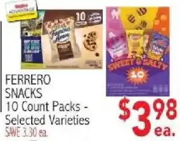 Ingles Markets Ferrero snacks offer