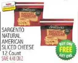 Ingles Markets Sargento natural american sliced cheese offer
